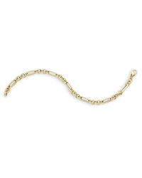 14K Yellow Gold Rolling Rolo Link Chain Bracelet