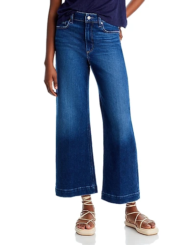 Paige Anessa High Rise Ankle Wide Leg Jeans