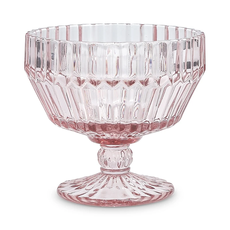 Fortessa Archie Pink Coupe Footed Dessert Bowl, Set of 4
