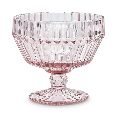 Fortessa Archie Pink Coupe Footed Dessert Bowl, Set of 4