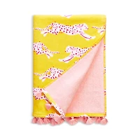 Matouk Schumacher Leaping Leopard Beach Towel
