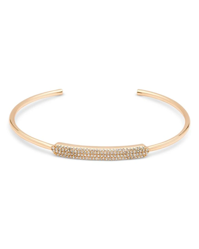 Pavé Dazzle Bar Cuff Bracelet