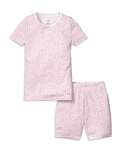 Petite Plume Girls' Pima Cotton Sweethearts Short Set - Little Kid, Big Kid