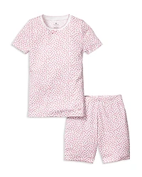 Petite Plume Girls' Pima Cotton Sweethearts Short Set - Little Kid, Big Kid