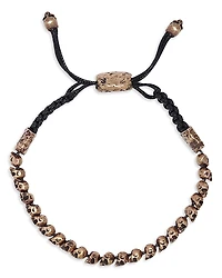 John Varvatos Men's Brass Skull Head Bolo Bracelet
