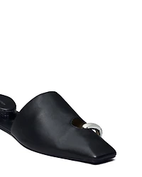 Women's Pierced Leather Mules