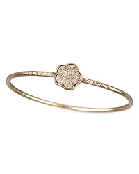 Pasquale Bruni 18K Rose Gold Petit Joli Diamond Flower Bangle Bracelet - Exclusive