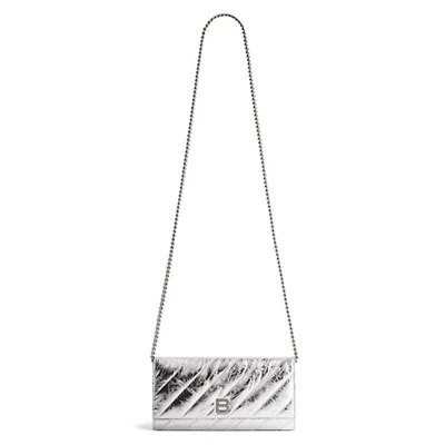 Crush Wallet On Chain Metallized Quilted