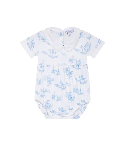 Nellapima Boys' Blue Toile Bubble - Baby