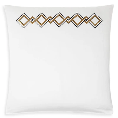 Twist Embroidery Euro Sham