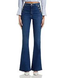 Helena High Rise Flared Sailor Jeans Medium Wash
