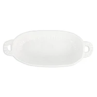 Pietra Serena Handled Oval Bowl