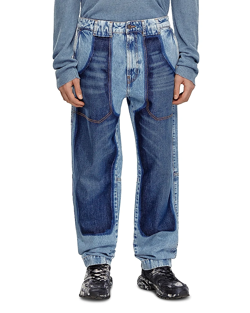 Diesel D-p-5-d-s Loose Tapered Fit Jeans