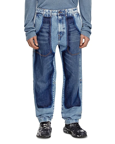 Diesel D-p-5-d-s Loose Tapered Fit Jeans