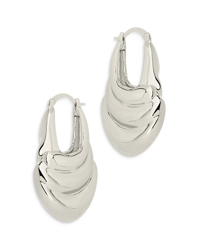 Manon Sculpted Hoop Earrings