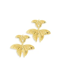 Rowena Butterfly Drop Earrings in 14K Gold Plated