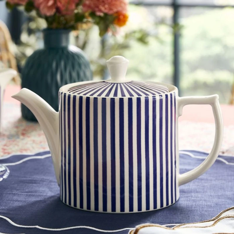 Blue Italian Steccato Teapot