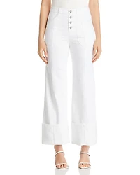 Benji Cropped Wide Leg Denim Pants