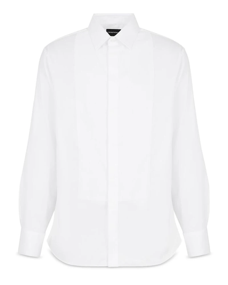 Bib-Front Slim Fit Tuxedo Shirt