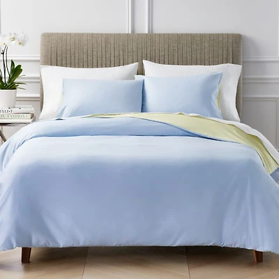 Reversible Egyptian Cotton Duvet Cover Set, Full Queen - Exclusive