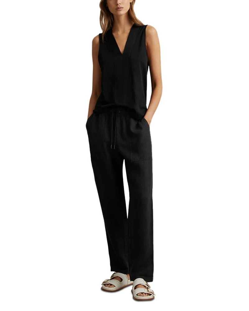 Mira Sleeveless V Neck Top