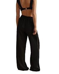 Side Stripe Wide Leg Pants