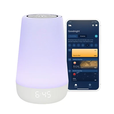 Rest Baby Sound Machine Night Light 2nd Gen Sleep Trainer, Time-to-Rise Alarm Clock, White Noise Soother, Music & Stories for Nursery, Toddler & Kids Bedroom (Wi-Fi)