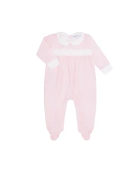 Nellapima Girls' Pink Gingham Smocked Footie - Baby