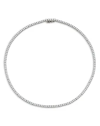 2.5mm Cubic Zirconia Tennis Necklace, 16"