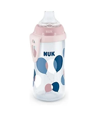Nuk Girls' Spill Proof Tritan Material Active Cup, 10 oz., Pink - 12 Months and Up