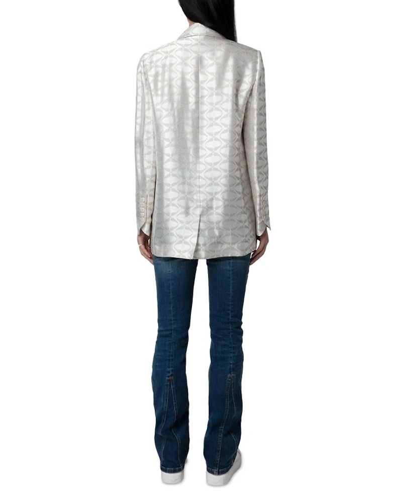 Vicka Jacquard Wings Blazer