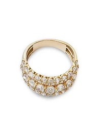 Diamond Multi Row Ring in 14K Yellow Gold, 2.0 tcw
