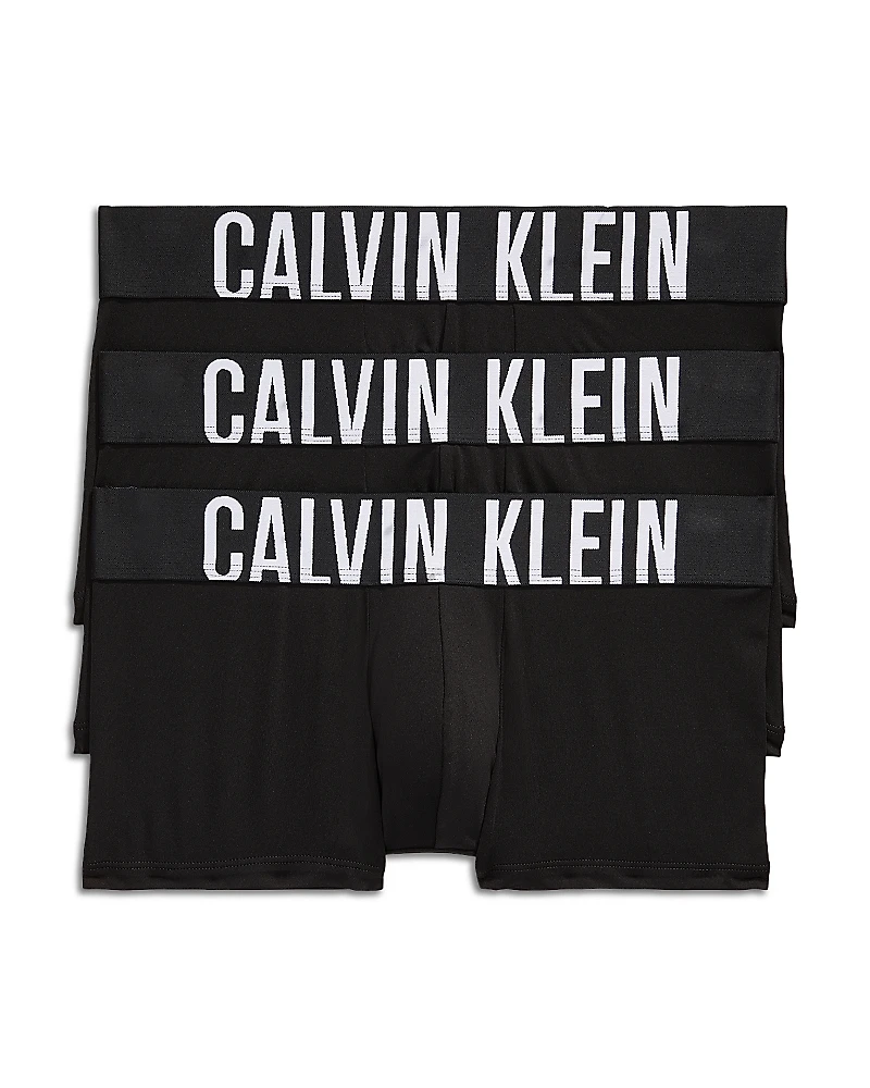 Calvin Klein Intense Power Logo Waistband Micro Low Rise Trunks, Pack of 3