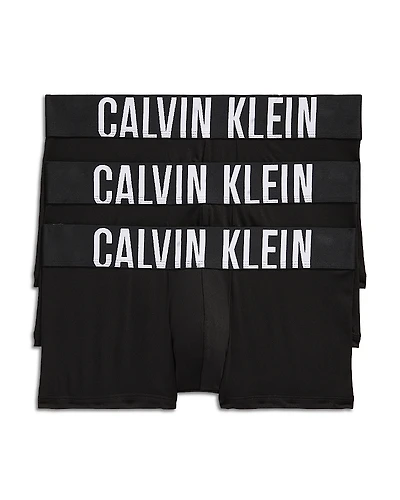 Calvin Klein Intense Power Logo Waistband Micro Low Rise Trunks, Pack of 3