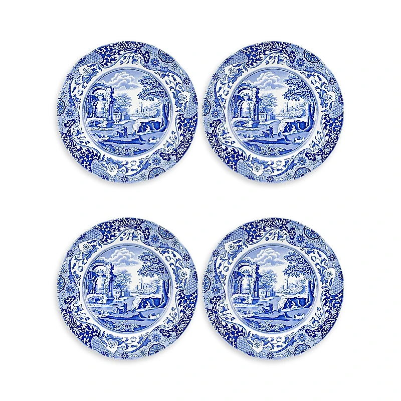 Spode Blue Italian Dinner Plate, Set of 4