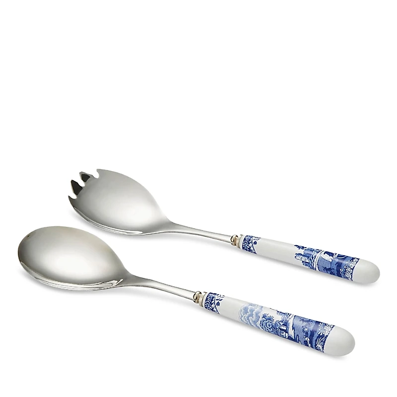 Spode Blue Italian Salad Servers