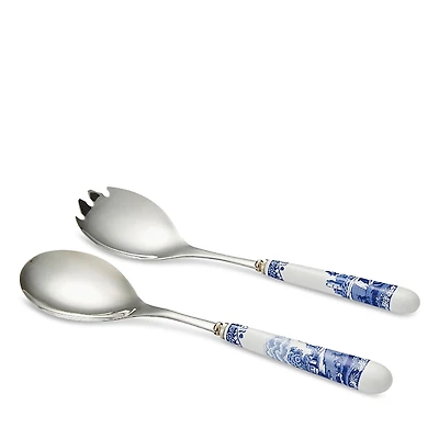 Spode Blue Italian Salad Servers
