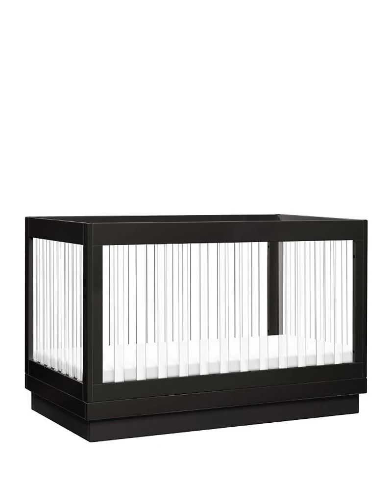 Harlow Acrylic 3 in 1 Convertible Crib with Toddler Bed Conversion Kit