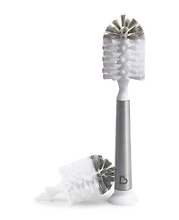 Munchkin Unisex Shine Stainless Steel Bottle Brush and Refill Brush Head - Baby