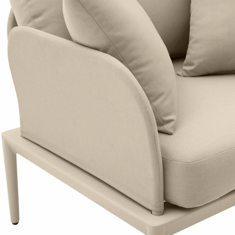 Kapri Outdoor Armchair in Taupe