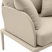 Kapri Outdoor Armchair in Taupe