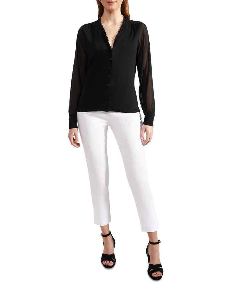 Talisa Frill Neck Cardigan