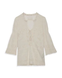 Taho Co Dentelle Cotton Lace Sweater