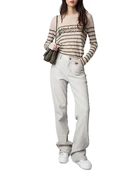 Source Cashmere Striped Sweater