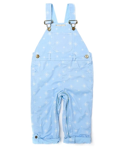 Dotty Dungarees Ice Blue Snowflake Overalls