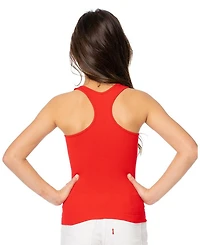 Ribbed Racer Back Tank Top - (7-10 Big Kid