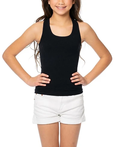 Ribbed Racer Back Tank Top - (10-14 Big Kid