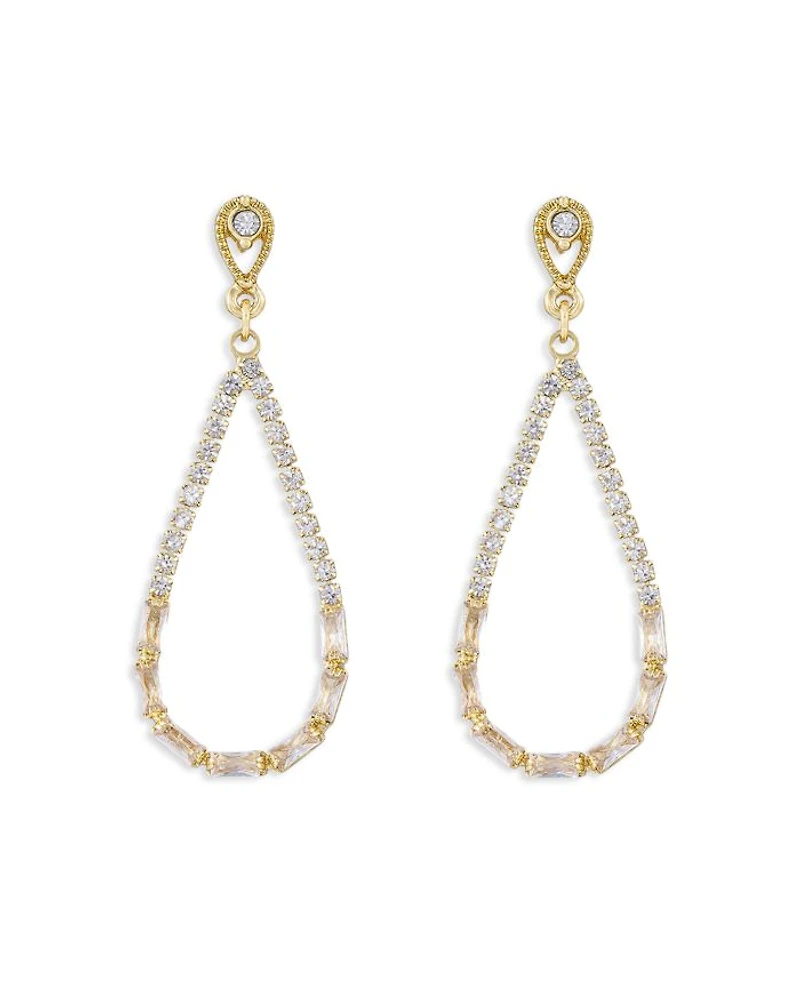 Angels City Crystal Open Drop Earrings