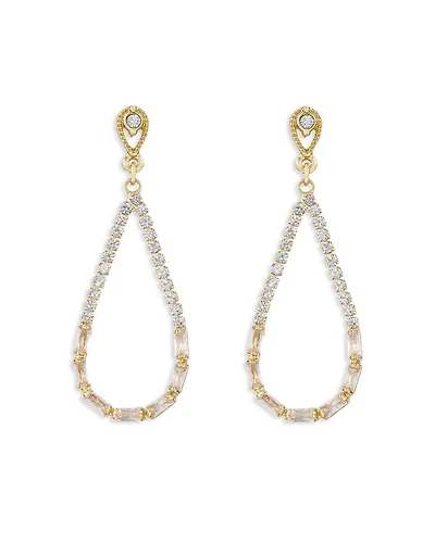 Angels City Crystal Open Drop Earrings