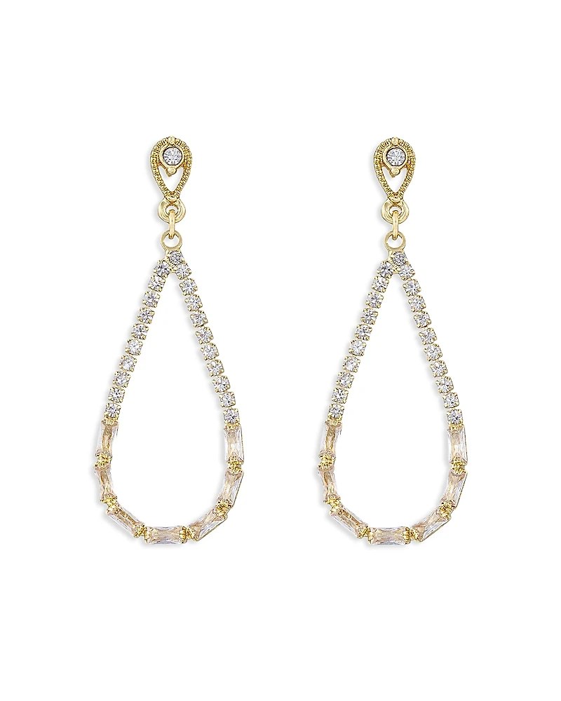 Ettika Angels City Crystal Open Drop Earrings